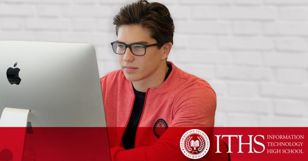 učenik ITHS-a uči preko DL platforme
